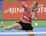 FÆRDIG. Tine Baun har gjort en god figur ved Japan Open. 