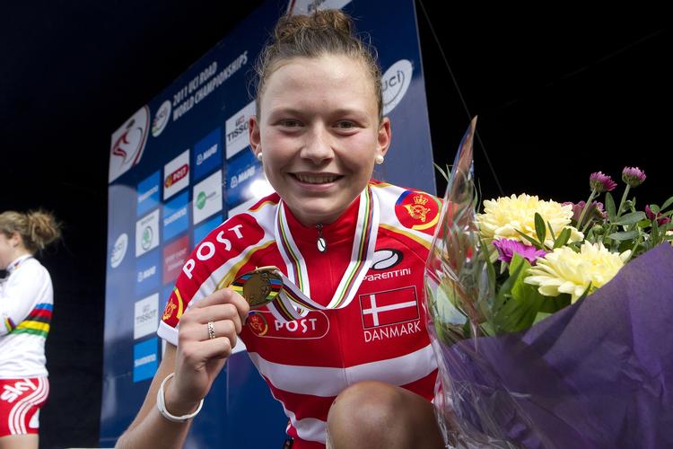 VM-BRONZE. Dagens bronzemedalje til Christina Siggaard er den 15. danske juniorryttere vinder ved VM. 