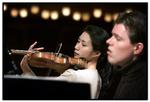 Kontrol. Den altid imponerende violinist Soo-Jin Hong fra arrangørensemblet Trio con Brio. 