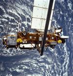 Satellit. UARS ved opsendelsen. Nu sover den med fiskene. 
