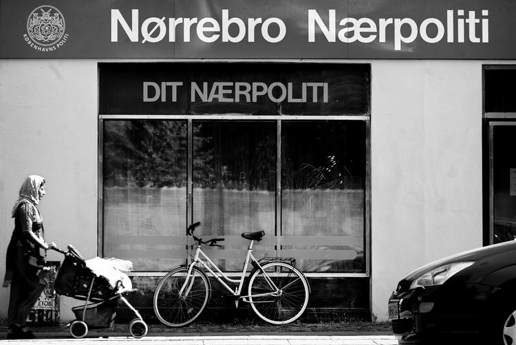 fortid. Nærpolitistationen på Nørrebrogade som den så ud i 2003. 