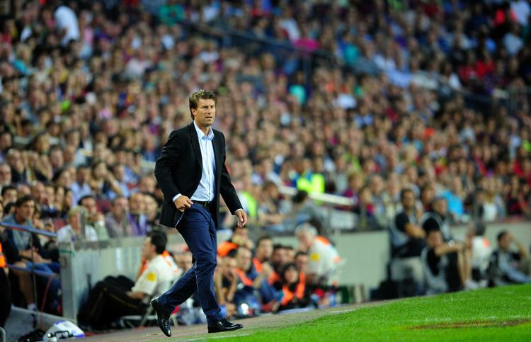 Farvel. Laudrup har sagt op men har endnu ikke forhandlet sin aftrædelsesordning i Mallorca på plads. 