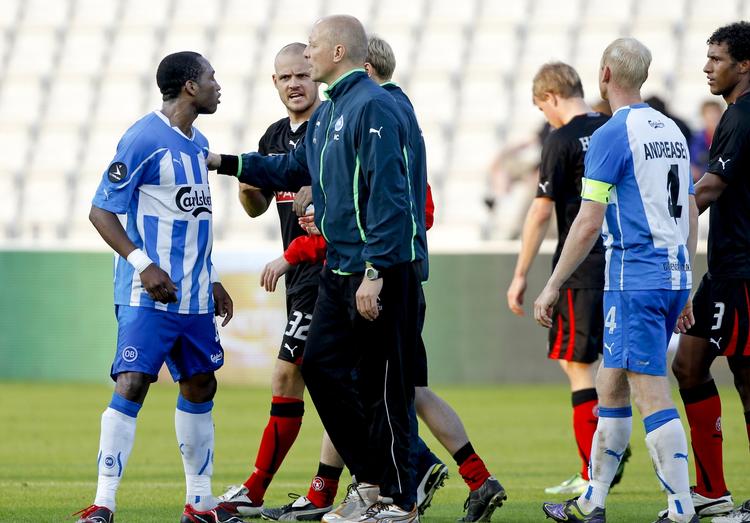 FRUSTRATION. OB-spillerne har været påvirkede af deres resultatmæssige nedtur. 