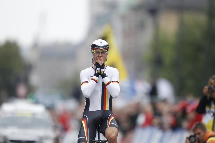 VERDENSMESTER. Efter sejren i København er Tony Martin nu køreklar i en anden hovedstad, Beijing. 