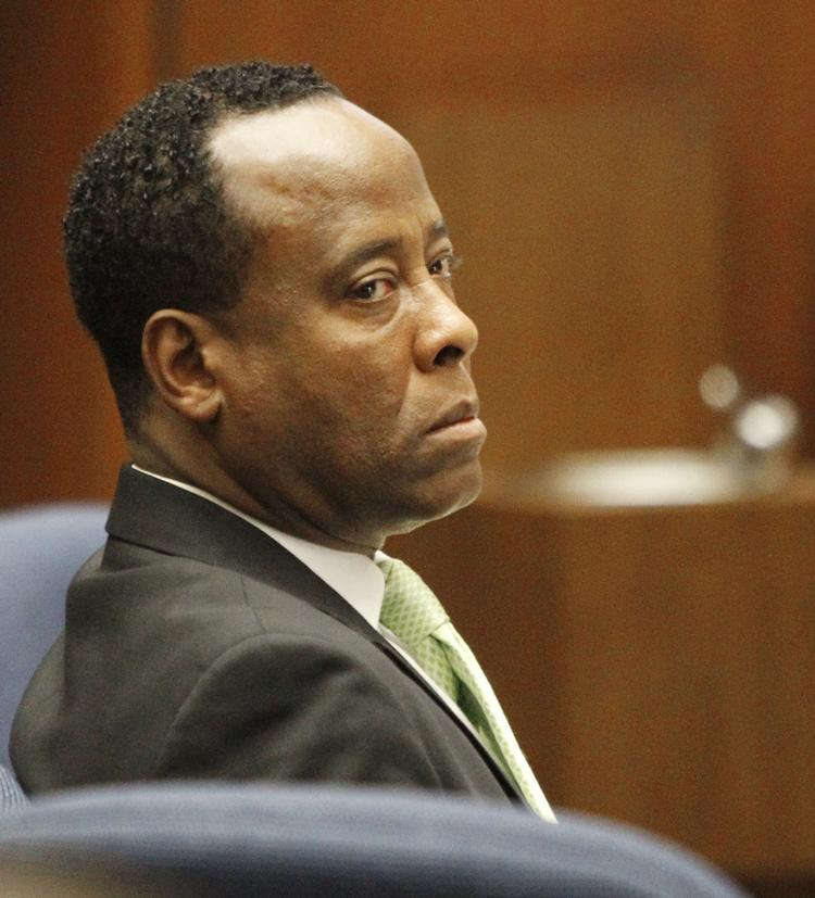 Bevis. Under dagens retsmøde i retssagen mod lægen, Conrad Murray, fik nævningene afspillet en telefonbesked. 
