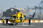 Strid. Amerikansk helikopter ved at tage af fra Cypern til gasfeltet ca. 185 syd for Cypern. 
