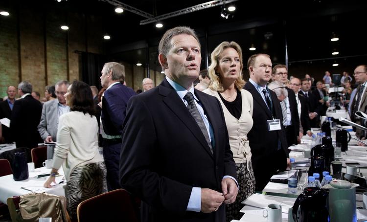 Samling. 850 konservative er samlet i Herning til årets landsråd, hvor partiformand Lars Barfoed blev valgt. 