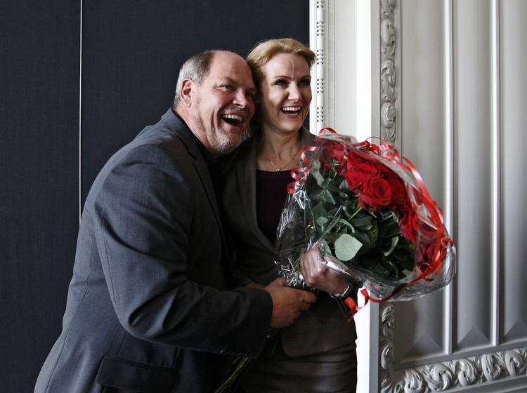 Social Democratic Leader Helle Thorning-Schmidt who is Denmark's first woman Prime Minister. 