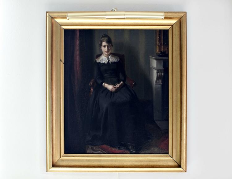 Frem i lyset. Foto af det forsvundne Skagensmaleri. 