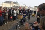audiens. Den radikale partileder Margrethe Vestager ankommer som den første til Amalienborg. 