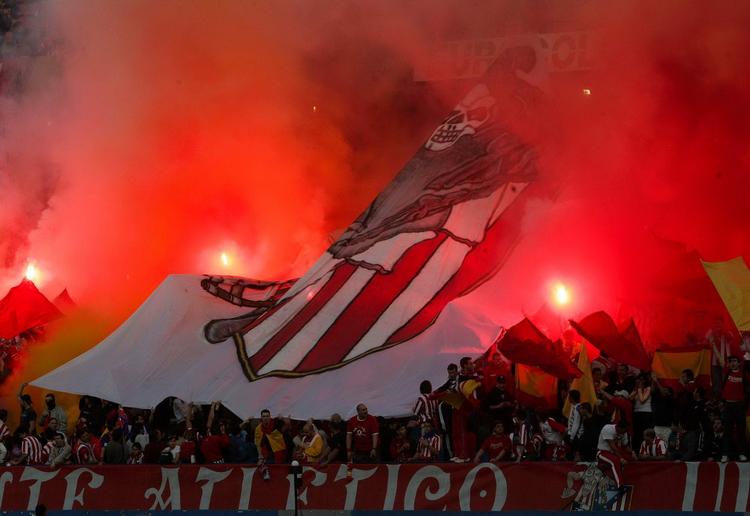 Fans? En gruppe Atletico Madrid-tilhængere gik i weekenden langt over stregen. 