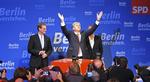 Sejrherre. Berlins socialdemokratiske overborgmester, Klaus Wowereit, på valgnatten 18. september, hvor SPD sikrede sig en snæver valgsejr i delstatsvalget. 