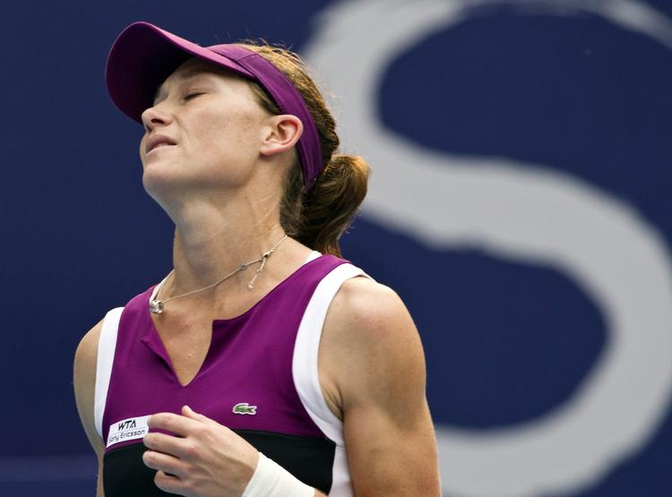 nedtur. Efter sin sejr i US Open-finalen har Samantha Stosur vundet én og tabt to kampe, begge til russeren Maria Kirilenko. 