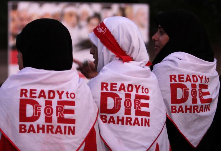 DEMONSTRATION. Oppositionstilhængere demonstrerer for mere frihed i Bahrain. 