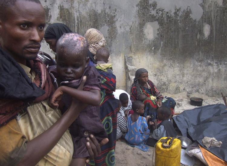 Hungersnød. Tørken på Afrikas Horn har påvirket omkring 12,4 millioner mennesker ifølge FN. 