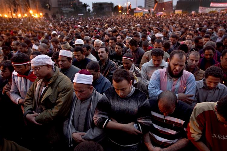 Oprør. Demonstrationerne på Tahrir-pladsen i Kairo var med til at vælte Mubarak-styret i Egypten. 