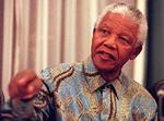 1993: Sydafrikas præsident, Nelson Mandela. 