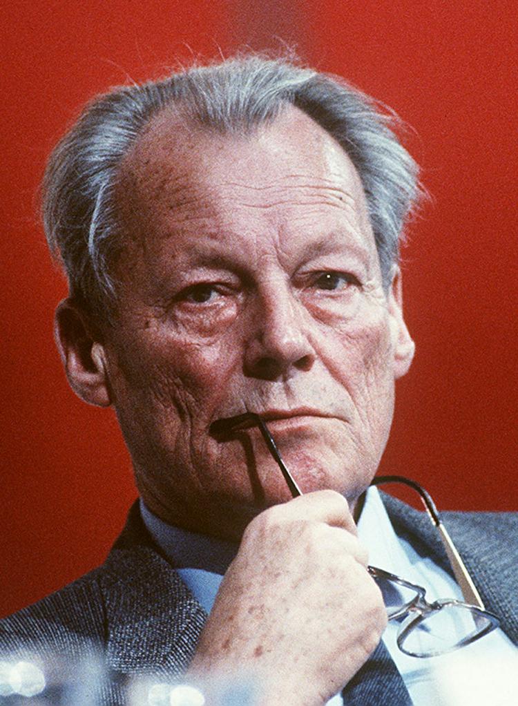 1971: Daværende forbundskansler i Vesttyskland, Willy Brandt. 