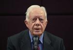 2002: Den tidligere amerikanske præsident, Jimmy Carter. 