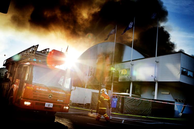 Branden opstod tidligt om morgenen. 