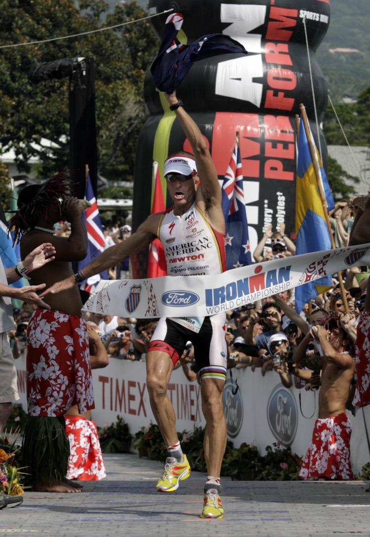 Vinder. Australske Craig Alexander satte rekord, da han vandt årets ironman. 
