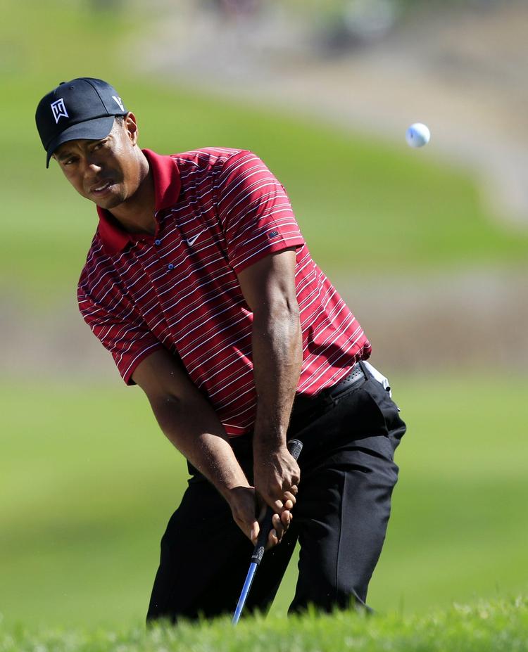 Fænomen. Selv når spillet ikke er det bedste, kommer Tiger Woods i fokus. 