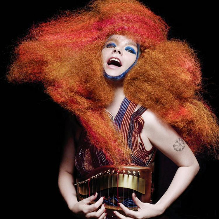 Tordenskrald. På sit nye album har Björk bygget sine sange op med inspiration fra naturen. Rytmer er afstemt efter afstanden mellem lyn og torden eller bygget op som tidevandets forhold til Månen. 