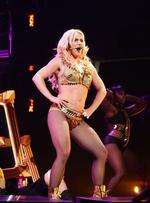 forbudt. Det var ikke tilladt at fotografere under Britney Spears' koncert i Herning. Billedet her er taget i den californiske by, Sacramento, hvor sangeren gav koncert 16. juni. 