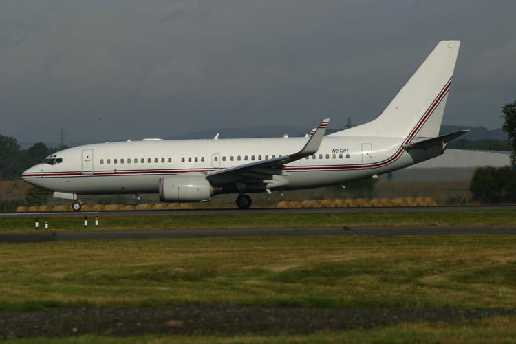 A Boeing 737 photographed in Glasgow in Scotland on Sept. 7, 2003, which it is alleged was one of the aircraft which was used by the CIA in its Extraordinary Rendition programme. Archive. 