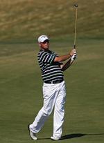 føring. Efter at have lavet et par tidlige birdies var Thomas Bjørn på en delt førsteplads på sidste runde. 