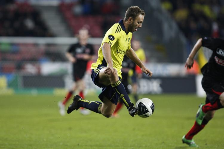 ØV. Dennis Rommedahl ærgrer sig over nederlaget i Herning til FCM. 