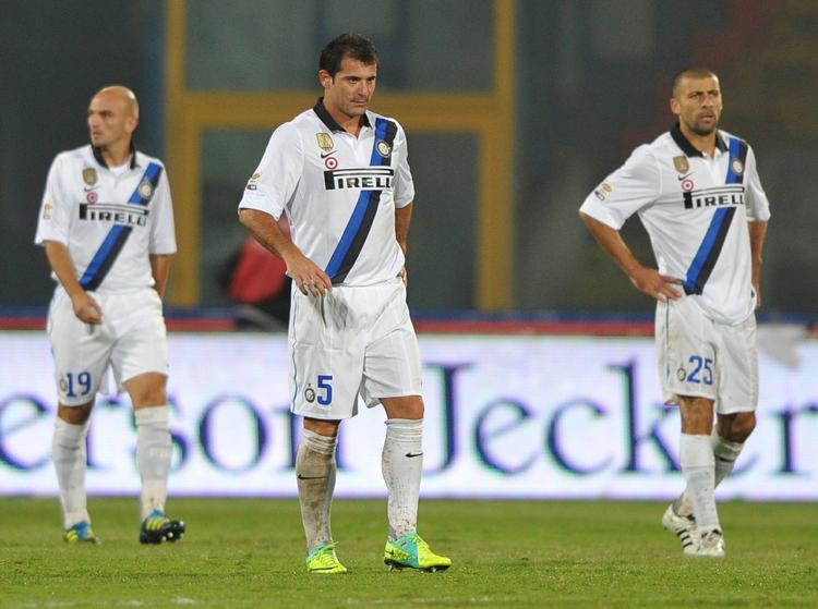 NEDTRYKTE. Inter-spillerne har svært ved at finde melodien for tiden. 