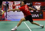 Trækplaster. Lin Dan fra Kina har vundet fire VM-titler og er endvidere regerende olympisk mester. 