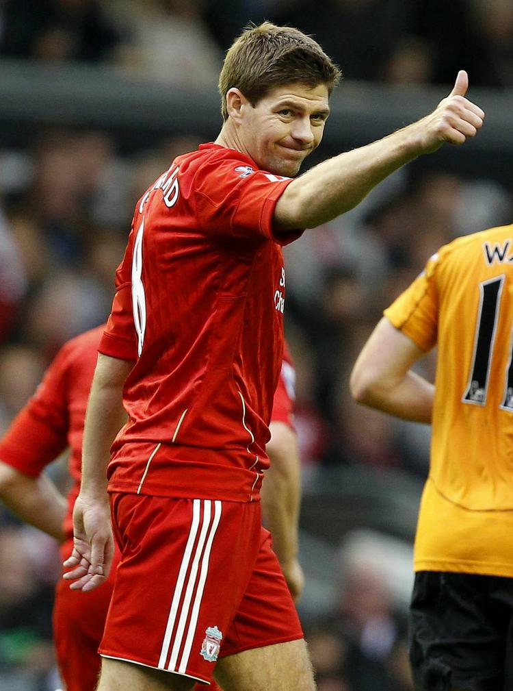 eftertænksom. Steven gerrard havde håbet at blive klar til sæsonstarten i august, men skaden i lysken brød op igen og så måtte han igen under kniven. Han fik først comeback i september. 