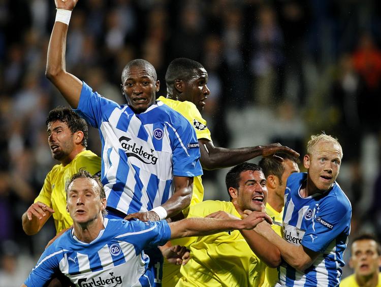 PRESSEDE. OB-spillerne skal præstere lige så godt, som da de tidligere på året slog Villarreal på hjemmebane. 
