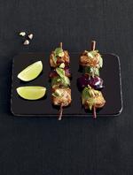 God trio. Cayennepeber, lime og lakrids - disse kebabs er en god blanding af stærkt, syrligt og sødt. 