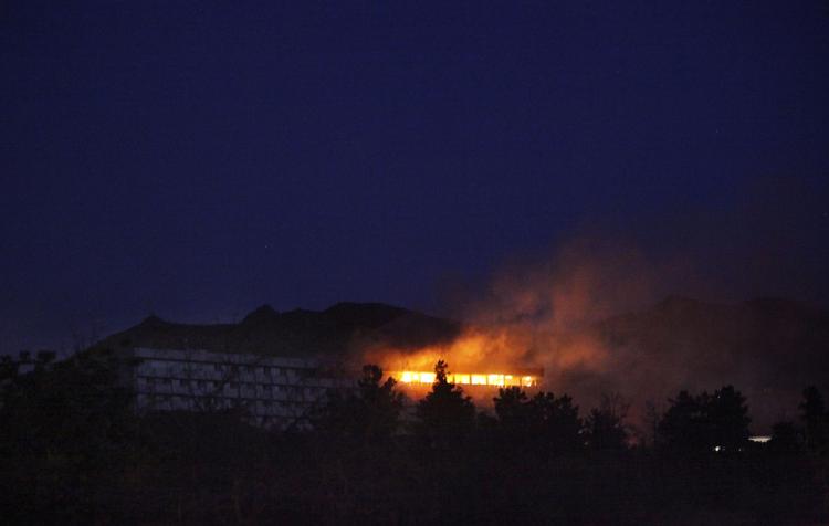 Offensiv. Inter-Continental hotellet i Kabul blev i juni angrebet af Haqqani-netværket. 11 civile afghanere mistede livet. 