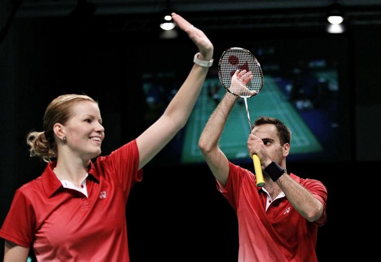 FINALEKLAR. Christinna Pedersen og Joachim Fischer er de første danskere som er klar til finalen ved Denmark Open. 