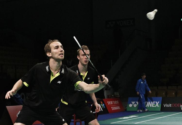 UDSPILLET. Semifinalen blev endestationen for Mathias Boe Og Carsten Mogensen ved Denmark Open. 