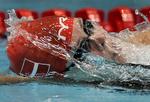 træningstung. Ved World Cup-stævnet i Berlin stillede Lotte Fris op i 200, 400 og 800 meter fri. 
