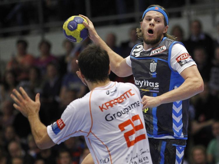 offensiven. Fremad er Mikkel Hansen altid et aktivt, men i den anden ende var AG København særdeles stærke mod Montpellier. 