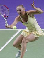 Kampklar. Wozniacki og Zvonareva spiller tredje og sidste kamp med start kl. ca. 19. 