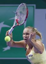 udspillet. I perioder blev Caroline Wozniacki udspillet af en stærk Vera Zvonareva. 