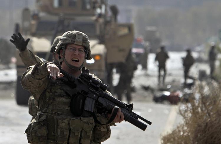 Krigszone. 13 amerikanske soldater mistede livet ved angrebet i Kabul i dag. 