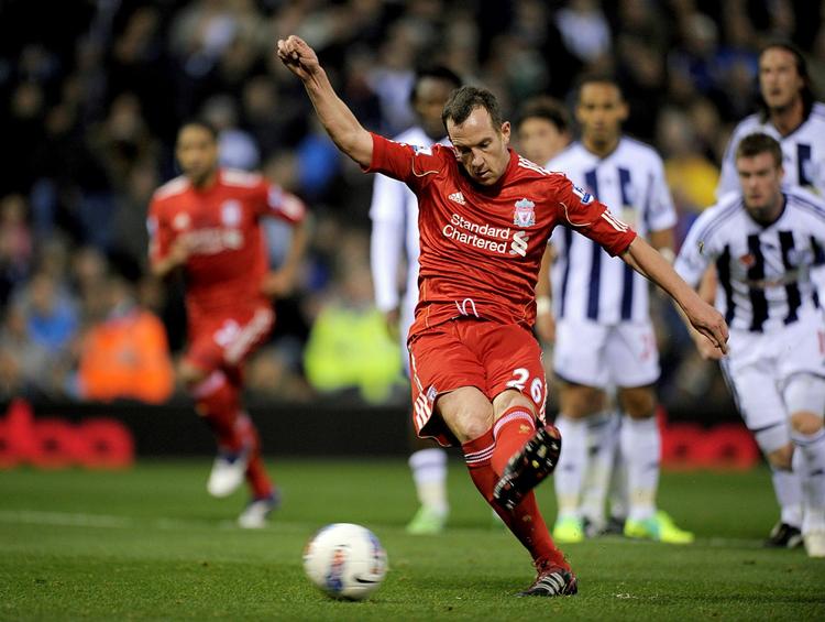 Sejrherre. Charlie Adam var blandt hovedrolleindehaverne på 'the Hawthoms', West Bromwichs hjemmebane. 