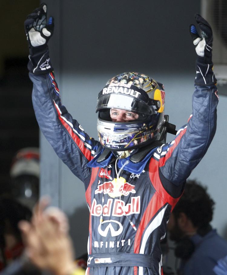 Igen. Sebastian Vettel vandt suverænt Formel 1-grandprixet i Indien. Sejren var tyskerens 11. i år. 
