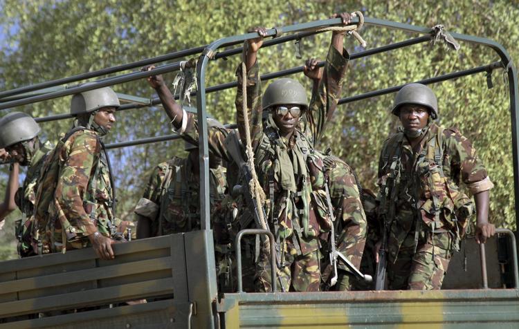Angreb. På billedet ses kenyanske styrker på vej mod Somalia. 