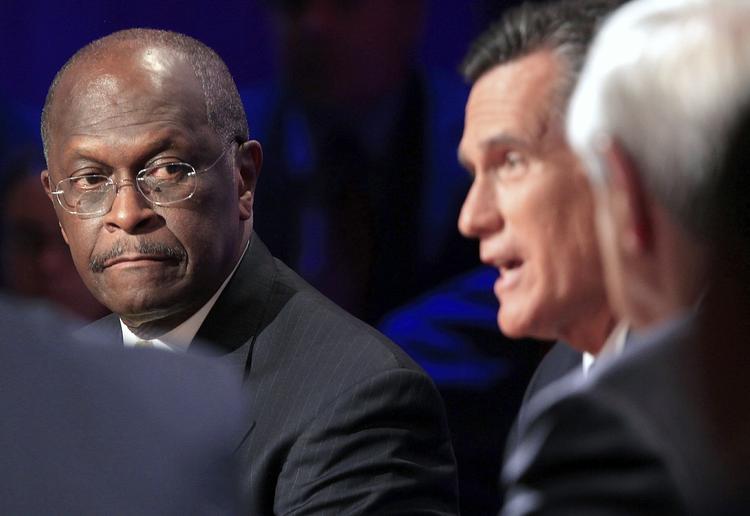 Prøvevalgsvinder. Herman Cain vandt overraskende et prøvevalg mellem de republikanske præsidentkandidater for nylig, men nu kan hans chancer for at blive den officielle udfordrer til præsidentposten i USA være blevet svækket. 