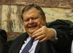 Tale. Den græske finansminister, Evangelos Venizelos, gestikulerede til pressen, da George Papandreouto i aftes holdt tale i det græske parlament. 