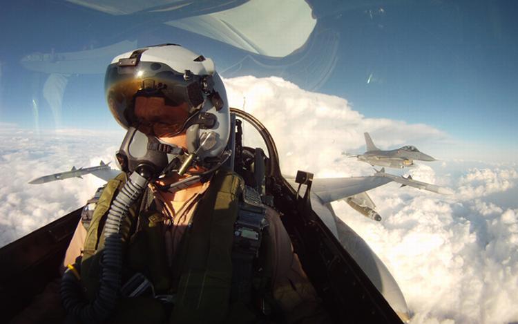Afslutning. Flyvevåbnet har frigivet dette billede fra den allersidste mission over Libyen. 